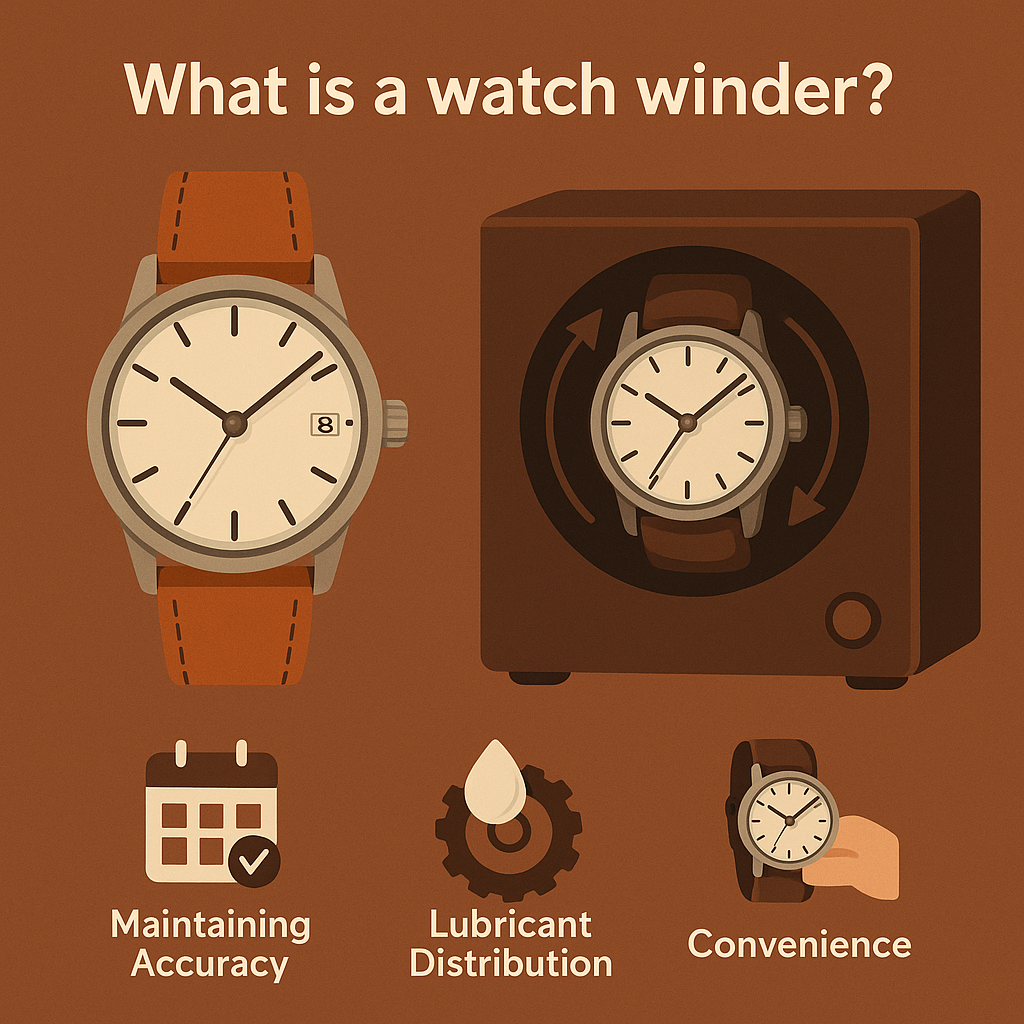 alt text: Person looking thoughtfully at their automatic watch collection